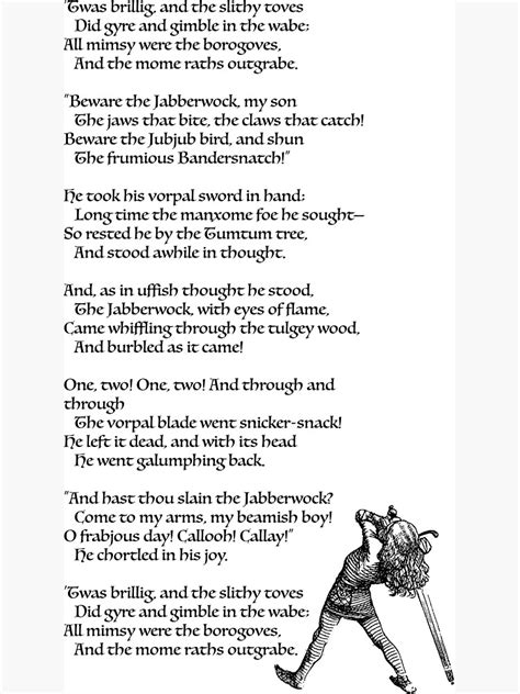 Printable Jabberwocky Poem
